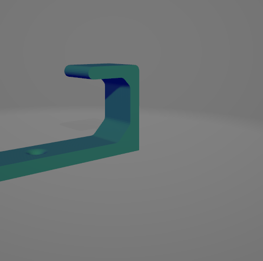 Sipmple hook for white board eraser 3D model