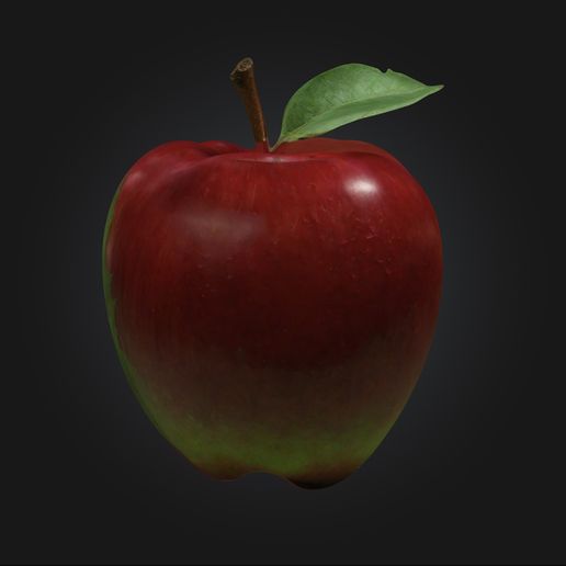 Apple.jpg Apple Fruit Design | Stl,Obj,Glb,Fbx