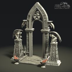 s.jpg 3D file Demonic Gate and Treasure Chest・3D printing idea to download