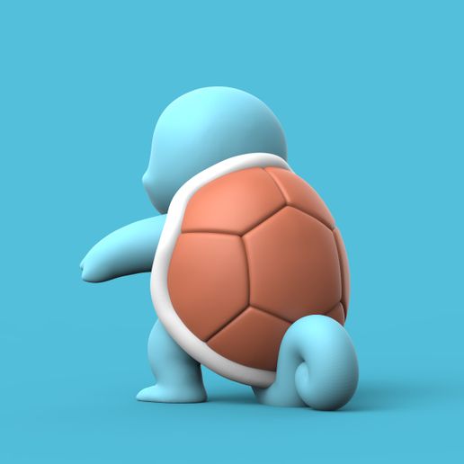 Squirtle_Stand03.jpg ПОКЕМОН - СКВИРТЛ