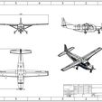 plano.jpg STL file cessna 208 grand caravan scale 1/48・3D printer model to download