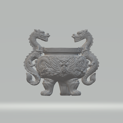 1.png STL file Chinese Ding Furnace Incense・3D print design to download
