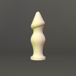 Analplug-Dildostyle-DisplayToy-1.jpg Fichier STL gratuit Plug anal - Dildostyle・Modèle à télécharger et à imprimer en 3D