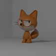 2.png Cute Fox figure 3D Printable