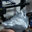 20230310_214949.jpg Archivo STL Cabeza de lobo Low Poly・Objeto para impresora 3D para descargar