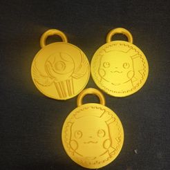 20230313_075758.jpg Free STL file Pokemon medal・3D print design to download
