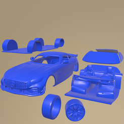 e16_005.png STL file Mercedes Benz AMG GT-R PRO 2020 PRINTABLE CAR IN SEPARATE PARTS・3D printer design to download