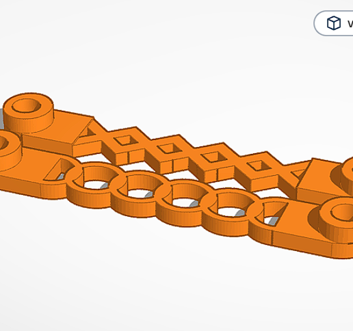 TT02 Steering Bar - Slop Remover 3D model
