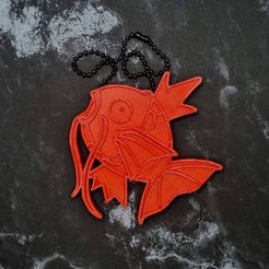 Magikarp-Charm-1.jpg STL file Magikarp Charm - JCreateNZ・3D print design to download