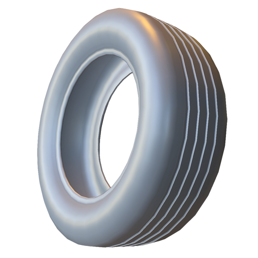 Ribbed Rubber Tire