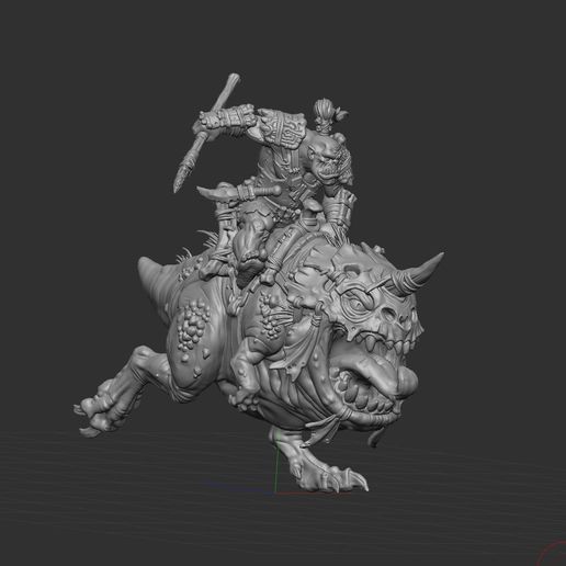 👹 Savage Ork rider・Free STL File for 3D printing・Cults