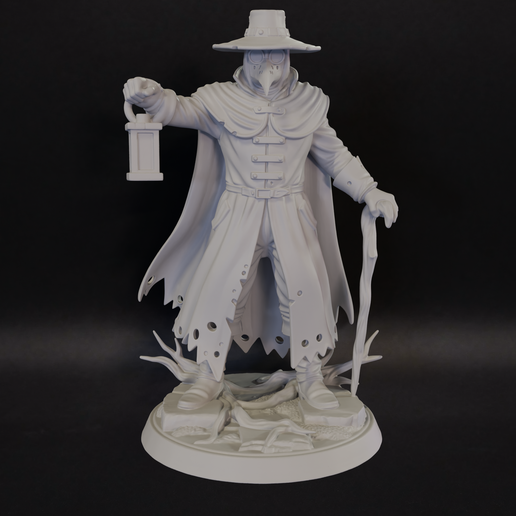 Plague Doctor – 32mm Dark Fantasy Miniature STL for Resin Printing