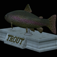 Trout-statue-17.png fish rainbow trout / Oncorhynchus mykiss statue detailed texture for 3d printing