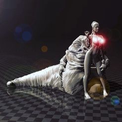 7f8bd5893b68c566c5b77c9ec118ffb1_display_large.jpg Free STL file ⭐ Jabba's Prisoner - Princess Leia ⭐・3D printing idea to download