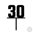 Topper-Num-30-El_01@2x.png 30 year cake topper thirty thirty year cake topper thirty thirty year male cake topper