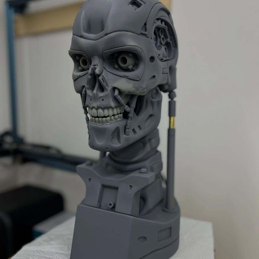 💀 T-800 Skull Terminator 2 Judgment Day V2 Replica・ 3D File for