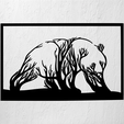Imagen1-OSO-EN-ARBOLES.png BEAR IN TREES WALL ART 2D DECORATION