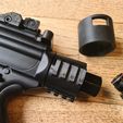 20230318_145803.jpg Sig Sauer MPX or MCX .177 HPA PCP Picatinny Rail adapter and Plain Collar