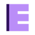 e.STL Minecraft Alphabet Letter