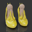 untitled.178.png 2 shoes + foot / 3d shoes / model for bjd doll / 3d printing / 3d doll / bjd / ooak / stl / articulated dolls / file