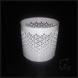 Candle cover_7.jpg Fichier 3D Set de couvercles de bougies / bougies chauffe-plat・Design pour imprimante 3D à télécharger