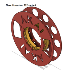 2022-01-21-8.png Fichier STL REEL TO REEL 18 CM - 7 INCH - AKA AKAI - SCREWLESS - FOR NAB・Modèle pour imprimante 3D à télécharger