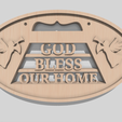 Shapr-Image-2023-04-20-110556.png God Bless Our Home, wall hanging plaque, Christian gift, spiritual decor
