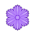 margarita08_male_stl.stl Margarita Flower 08 - Mold Silicon Maker - Template