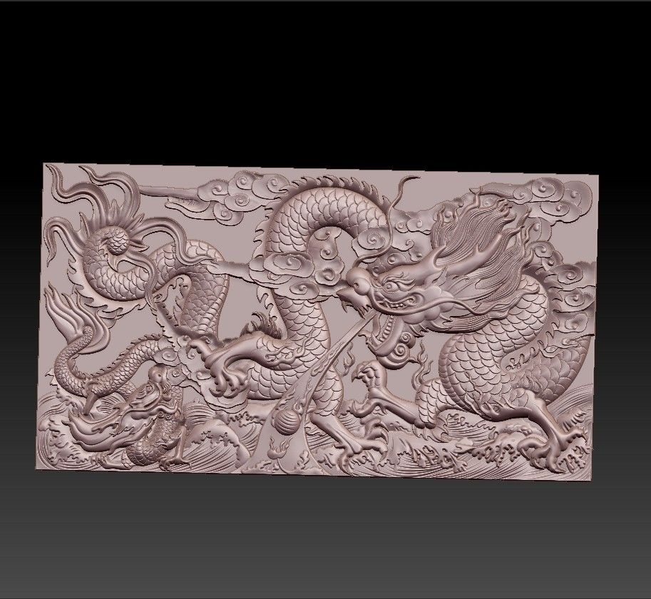 Dragon_wall1.jpg Archivo 3D gratis pared de dragones 3d・Plan para descargar y imprimir en 3D, stlfilesfree