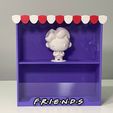 3_1.jpg Friends  Display Shelf with Sliding Glass – 205x205 mm – 3D Printable