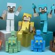 Armor-Minecraft-and-Copper-golem-Dummy-13-Ore-update.jpg Armure Minecraft et golem de cuivre Dummy 13 - Figurine articulée Pack - Mise à jour du minerai