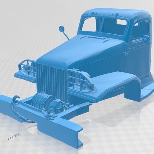 CCKW 353 Printable Cabin Truck - 3D model önizlemesi