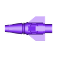 Sideswip mlauncher missile 3 fin-white.stl Transformers WFC Siege Sideswipe / Red Alert - missile launcher + G1 style blaster gun