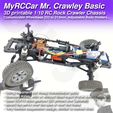 MRCC_MrCrawley_Basic_14.jpg MyRCCar Mr. Crawley Basic. 1/10 RC Rock Crawler Chassis with Customizable Wheelbase from 253 to 313mm