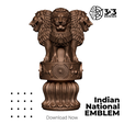 3.png Indian National Emblem The Lion Emblem Ashok Stambh