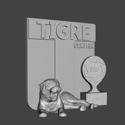 Captura-de-pantalla-181.png Archivo STL gratis tigre campeon superliga・Modelo para descargar y imprimir en 3D