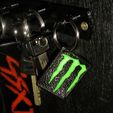 Monster_104.JPG Monster Energy Bicolor Keychain / Porte Clés bicouleur Monster Energy