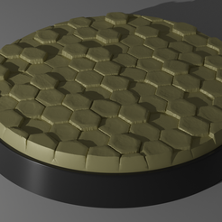 hexagon-single.png 5X 40MM BASE WITH HEXAGON TILES (+toppers)