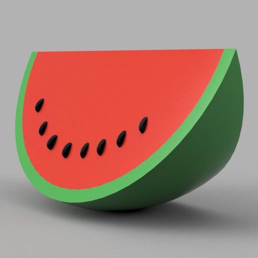 🚰 3D Water melon Slice - Printable・ STL File for 3D printing・Cults