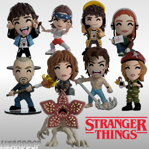 🤓 Stranger Things: The Crew - Youtooz・Arquivo STL para Impressão