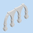 3-arches-render-default.png THREE STONE ARCHWAYS MINIATURE - perfect for fantasy role-playing games (RPG) set / wargaming landscape.