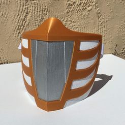 IMG_2024.JPG Archivo STL Mascarilla Ranger Blanca・Objeto para impresora 3D para descargar