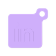 LinkedIn NFC TAG2.stl NFC LinkedIn Keychain