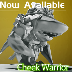 微信图片_20240416140228.png Cheek Warrior Fantasy Creature Ornament, Action Figure, Statue, Designer Toy