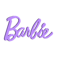 barbie_name.stl cute random elements for scrap-booking and other crafts