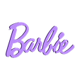 barbie_name.stl niedliche Zufallselemente für Scrapbooking und andere Bastelarbeiten