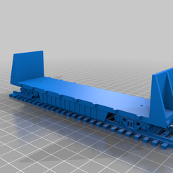 flat_bed_w_bulk_heads.png Free STL file Ho train 40ft flat car・3D printing template to download