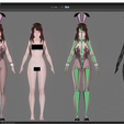 2c.png Bunny Girl - Realistic Female Character - Blender Eevee