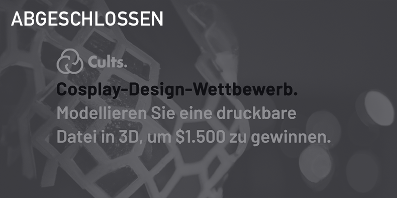 Die Herausforderung von Design und 3D-Druck im Bereich Cosplay und Kostüm.