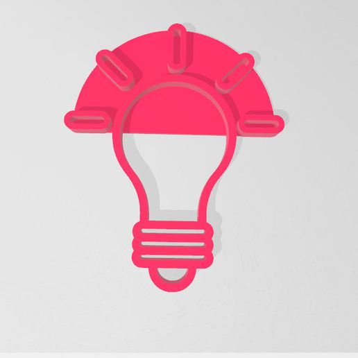 Cookie cutter light bulb 3D model